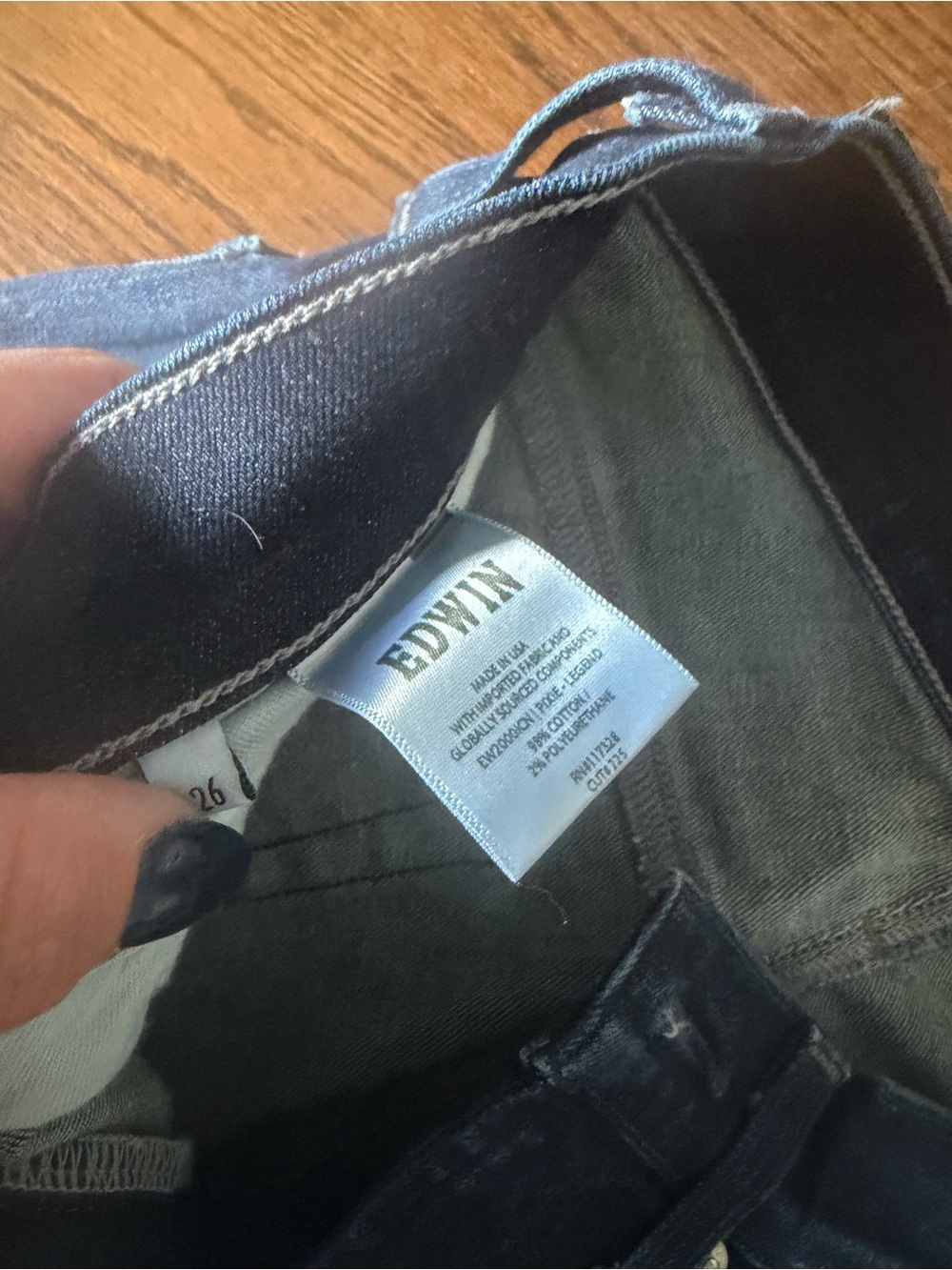 Edwin Mid Rise Skinny Jeans - Picture 3 of 4